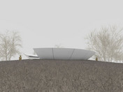 Entwurf stellt eine Form eines Amphitheaters_ Ansicht Blick von unten
